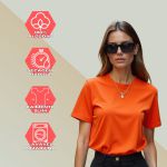 Camiseta T-shirt Feminina Lisa Baby Look Camisa Básica Blusa Moda - Laranja