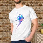 Camiseta Básica Masculina 100% algodão Hurricane Ball - Branco