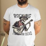 Camiseta Básica Masculina 100% algodão Rocking Till i'am Dead - Branco