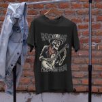 Camiseta Básica Masculina 100% algodão Rocking Till i'am Dead - Preto