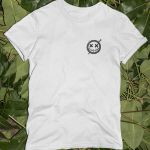 Camiseta Masculina 100% Algodão Smiley Face - Branco