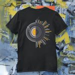 Camiseta Masculina Retro Vinil 100% Algodão - Preto