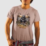 Camiseta Básica Masculina Gorilla Gang Streetwear 100% Algodão Premium - Caqui