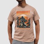 Camiseta Básica Masculina Roboriot Distopia Scifi 100% Algodão Premium - Caqui