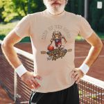 Camiseta Básica Masculina Leão King Of The Court 100% Algodão Premium - Caqui