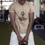 Camiseta Básica Masculina Leão King Of The Court 100% Algodão Premium - Caqui