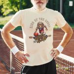 Camiseta Básica Masculina Leão King Of The Court 100% Algodão Premium - Off White