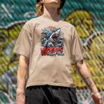 Camiseta Básica Masculina Surf Tubarão 100% Algodão Premium - Caqui