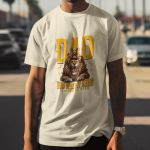 Camiseta Básica Masculina Pai Leão 100% Algodão Premium - Off White