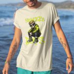 Camiseta Básica Masculina Menino Young Boys 100% Algodão Premium - Off White
