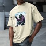 Camiseta Básica Masculina Pantera Style 100% Algodão Premium - Off White