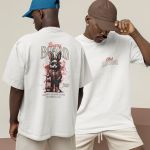 Camiseta Básica Masculina Bunny Board Skate Costas 100% Algodão Premium - Branco