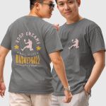 Camiseta Básica Masculina Basquete Hoop Dreams Costas 100% Algodão Premium - Chumbo