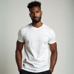 Camiseta Básica Masculina Lisa 100% algodão 30.1 (CM01-LISA) - Branco