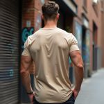 Camiseta Básica Masculina Lisa 100% algodão 30.1 (CM01-LISA) - Caqui