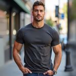 Camiseta Básica Masculina Lisa 100% algodão 30.1 (CM01-LISA) - Chumbo