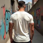 Camiseta Básica Masculina Lisa 100% algodão 30.1 (CM01-LISA) - Off White