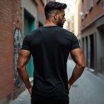 Camiseta Básica Masculina Lisa 100% algodão 30.1 (CM01-LISA) - Preto