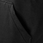 Moletom 3 Zíper Com Capuz Blusa de Frio Liso Bolso Canguru Jaqueta Masculino - Preto