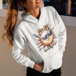 Moletom Unissex Canguru Com Capuz Era Sol Que Me Faltava - Branco