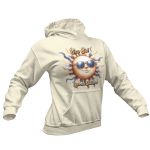 Moletom Unissex Canguru Com Capuz Era Sol Que Me Faltava - Off White