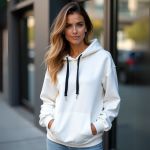 Moletom Canguru Unissex GuGi Com Capuz MLT01-LISO - Branco