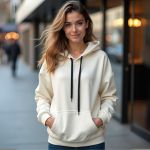 Moletom Canguru Unissex GuGi Com Capuz MLT01-LISO - Off White