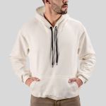 Moletom Canguru Unissex GuGi Com Capuz MLT01-LISO - Off White
