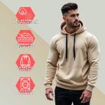 Moletom Canguru Unissex GuGi Com Capuz MLT01-LISO - Caqui