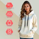 Moletom Canguru Unissex GuGi Com Capuz MLT01-LISO - Off White