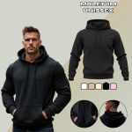 Moletom Canguru Unissex GuGi Com Capuz MLT01-LISO - Preto