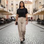 Camiseta Cropped Feminina Algodão Premium Conforto e Estilo Moderno - Preto