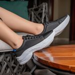 Tênis Chunky Feminino Casual Neon Sneaker Gugi Calçados Preto