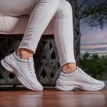 Tênis Chunky Feminino Casual Neon Sneaker Gugi Calçados Branco