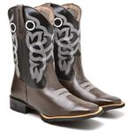 Bota Texana Bordada Masculina Cano Longo 2501