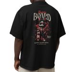 Camiseta Básica Masculina Bunny Board Skate Costas 100% Algodão Premium - Preto