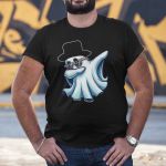 Camiseta Básica Masculina Fantasma De Cartola Ghost 100% Algodão Premium - Preto