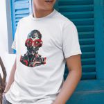 Camiseta Básica Masculina Robô Androide Inteligência Artificial 100% Algodão Premium - Branco