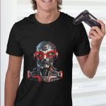 Camiseta Básica Masculina Robô Androide Inteligência Artificial 100% Algodão Premium - Preto