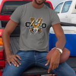 Camiseta Básica Masculina Logo Mascote Futebol Americano 100% Algodão Premium - Chumbo