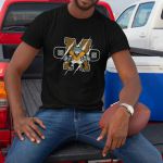 Camiseta Básica Masculina Logo Mascote Futebol Americano 100% Algodão Premium - Preto