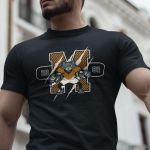 Camiseta Básica Masculina Logo Mascote Futebol Americano 100% Algodão Premium - Preto