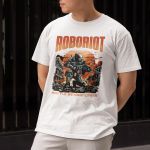 Camiseta Básica Masculina Roboriot Distopia Scifi 100% Algodão Premium - Branco