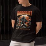 Camiseta Básica Masculina Roboriot Distopia Scifi 100% Algodão Premium - Preto