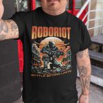Camiseta Básica Masculina Roboriot Distopia Scifi 100% Algodão Premium - Preto