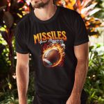 Camiseta Básica Masculina Bola Futebol Americano 100% Algodão Premium - Preto