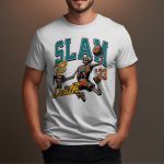 Camiseta Básica Masculina Esqueleto Basquete Slam 100% Algodão Premium - Branco