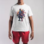 Camiseta Básica Masculina Samurai Ninja 100% Algodão Premium - Branco