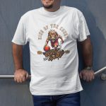Camiseta Básica Masculina Leão King Of The Court 100% Algodão Premium - Branco