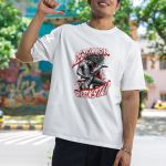 Camiseta Básica Masculina Punk Rockstar 100% Algodão Premium - Branco